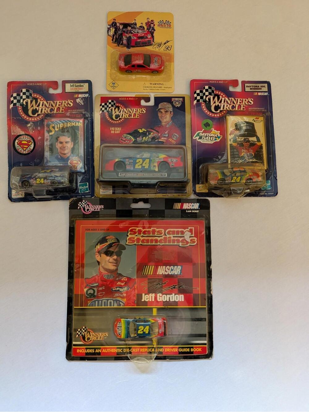 Vintage Nascar Winners Circle Diecast Lot Of 5 In Jeff Gordon